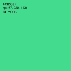 #43DC8F - De York Color Image