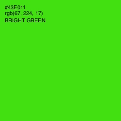 #43E011 - Bright Green Color Image