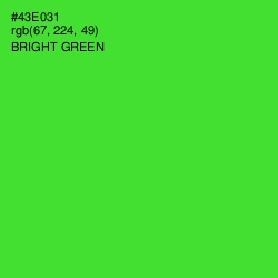 #43E031 - Bright Green Color Image