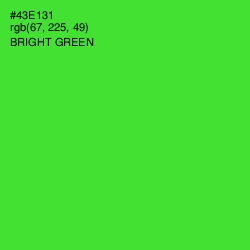 #43E131 - Bright Green Color Image