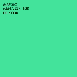 #43E39C - De York Color Image