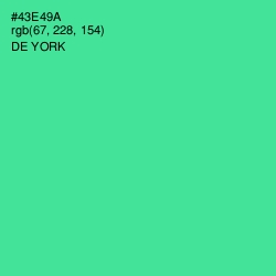 #43E49A - De York Color Image