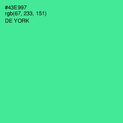 #43E997 - De York Color Image