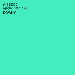 #43EDC0 - Downy Color Image