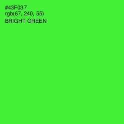 #43F037 - Bright Green Color Image