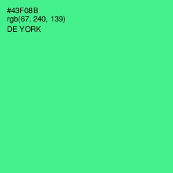 #43F08B - De York Color Image