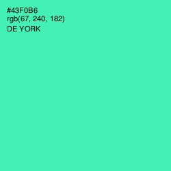 #43F0B6 - De York Color Image