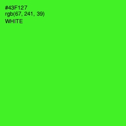 #43F127 - Bright Green Color Image