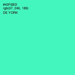 #43F6BD - De York Color Image