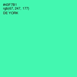 #43F7B1 - De York Color Image