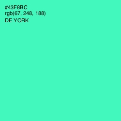 #43F8BC - De York Color Image