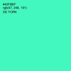 #43F8BF - De York Color Image