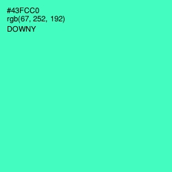 #43FCC0 - Downy Color Image