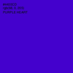 #4400CD - Purple Heart Color Image