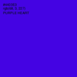 #4403E3 - Purple Heart Color Image