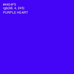 #4404F5 - Purple Heart Color Image