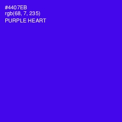 #4407EB - Purple Heart Color Image
