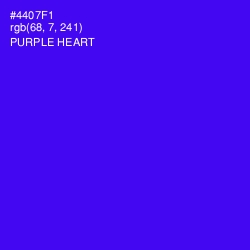 #4407F1 - Purple Heart Color Image