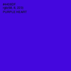 #4408DF - Purple Heart Color Image