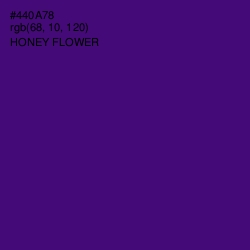 #440A78 - Honey Flower Color Image