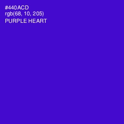 #440ACD - Purple Heart Color Image
