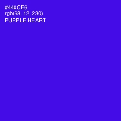 #440CE6 - Purple Heart Color Image