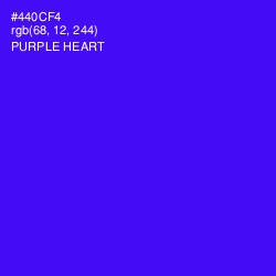 #440CF4 - Purple Heart Color Image