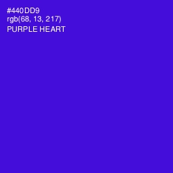 #440DD9 - Purple Heart Color Image