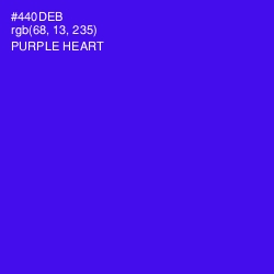 #440DEB - Purple Heart Color Image