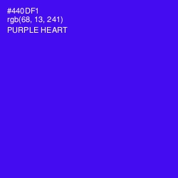 #440DF1 - Purple Heart Color Image