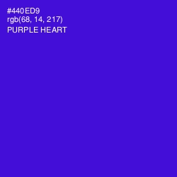 #440ED9 - Purple Heart Color Image