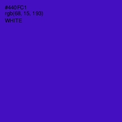 #440FC1 - Purple Heart Color Image