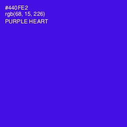 #440FE2 - Purple Heart Color Image