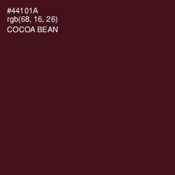 #44101A - Cocoa Bean Color Image