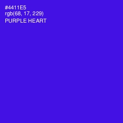 #4411E5 - Purple Heart Color Image