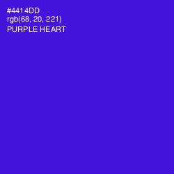 #4414DD - Purple Heart Color Image