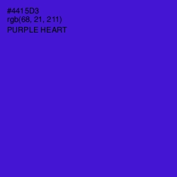 #4415D3 - Purple Heart Color Image