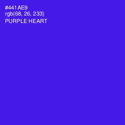 #441AE9 - Purple Heart Color Image