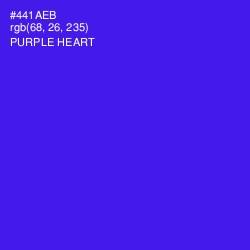 #441AEB - Purple Heart Color Image