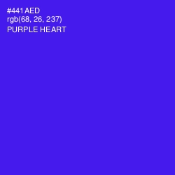 #441AED - Purple Heart Color Image