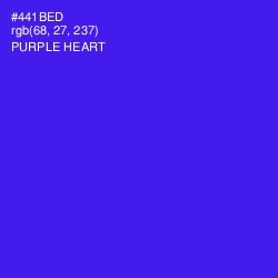 #441BED - Purple Heart Color Image