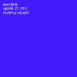 #441BFB - Purple Heart Color Image