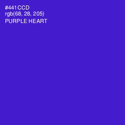 #441CCD - Purple Heart Color Image