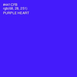 #441CFB - Purple Heart Color Image