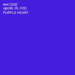 #441DDE - Purple Heart Color Image