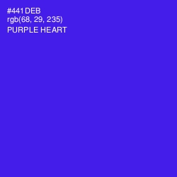 #441DEB - Purple Heart Color Image