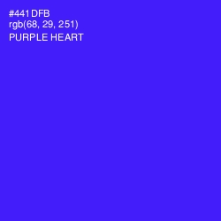 #441DFB - Purple Heart Color Image