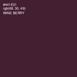 #441E31 - Wine Berry Color Image