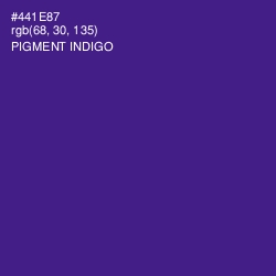 #441E87 - Pigment Indigo Color Image