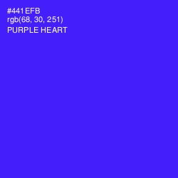 #441EFB - Purple Heart Color Image